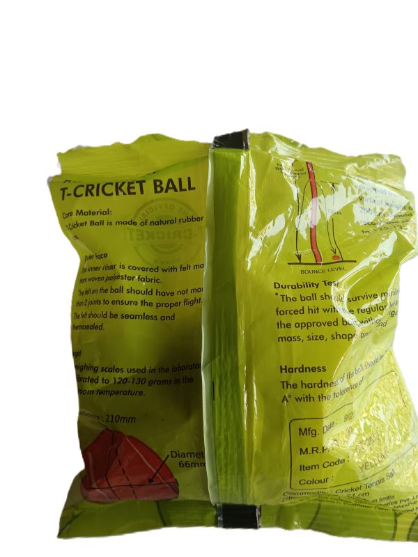 Nivia Hard Tennis Ball back side